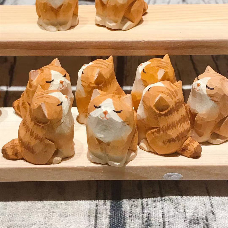 Handmade wooden animals