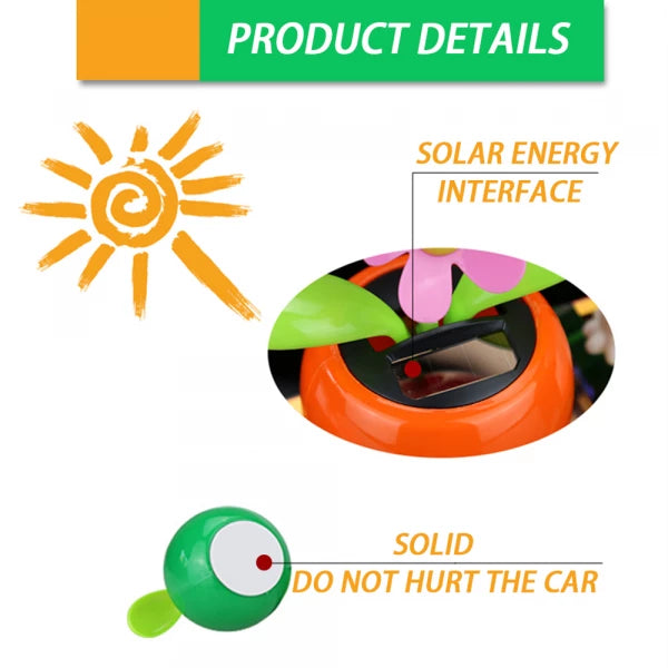 Solar Powered Dancing Flowers Toy