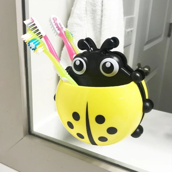 Ladybug Toothbrush Holder With Suction Cups
