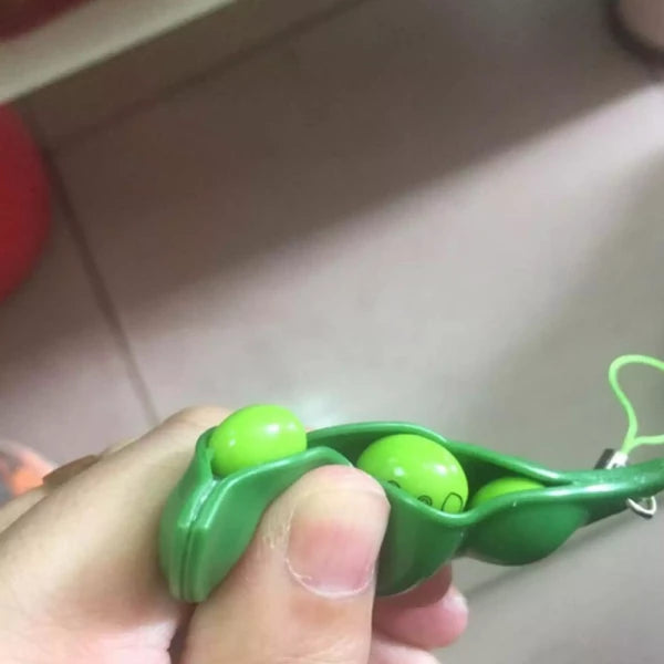 Edamame Pea Pod Keychain Fidget Toy
