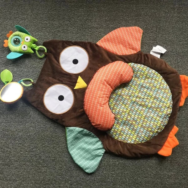 Soft Foldable Baby Owl Play Mat Cover