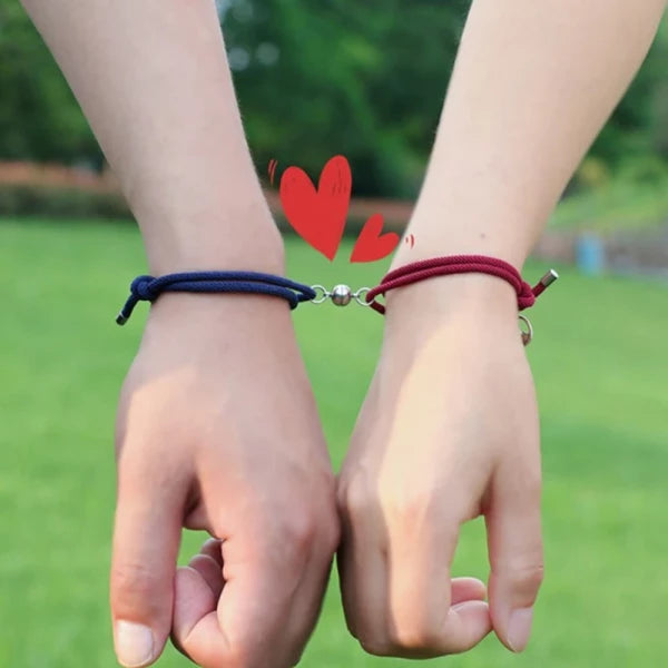 Matching Magnetic Love Couple Bracelet（one set）