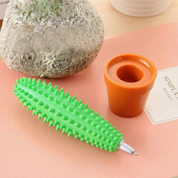 Cute & Fun Green Cactus Pen（5pcs）