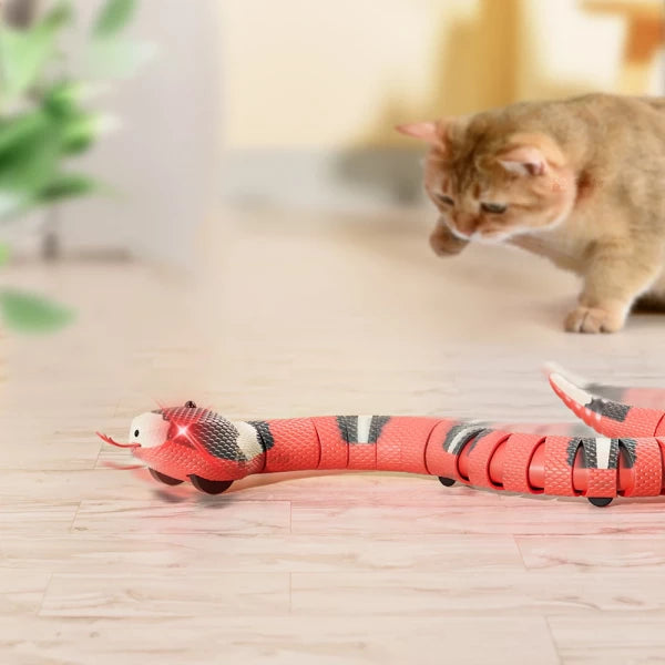 USB Rechargeable Smart Sensing Snake Toy For Cats