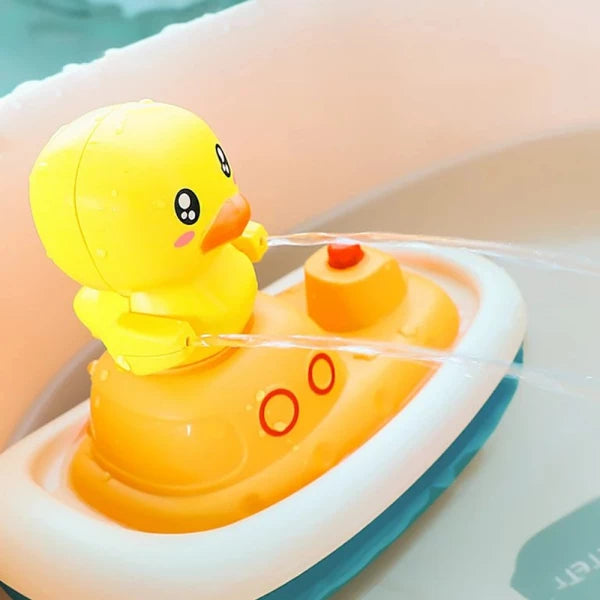 Electric Duck Boat Spray Bath Toy
