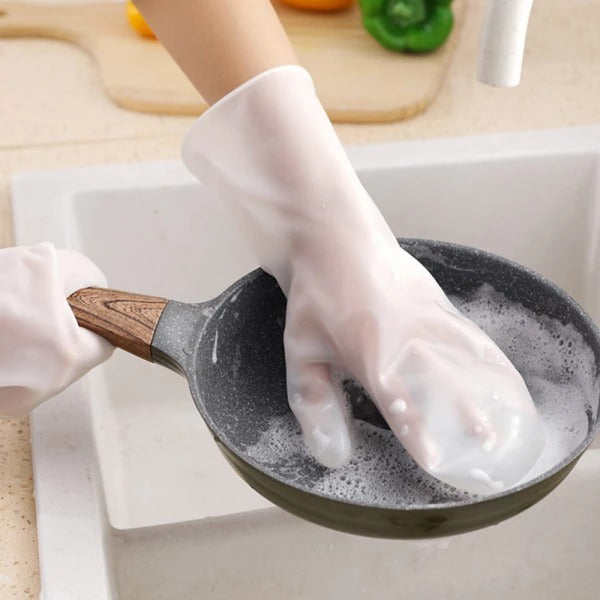 Brush Dishwashing Gloves