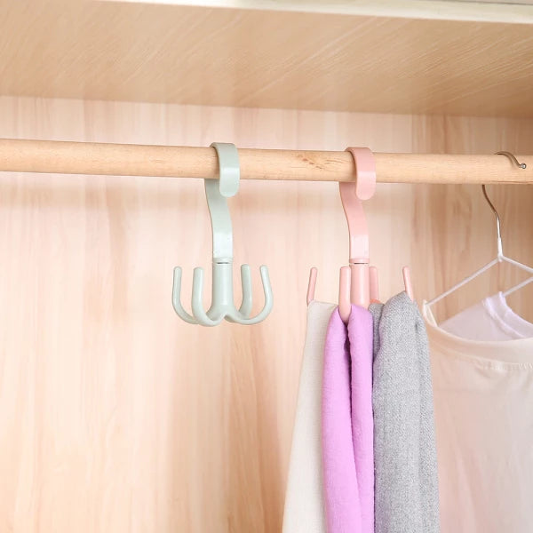 Rotating Closet Hanger Hook （5pcs）