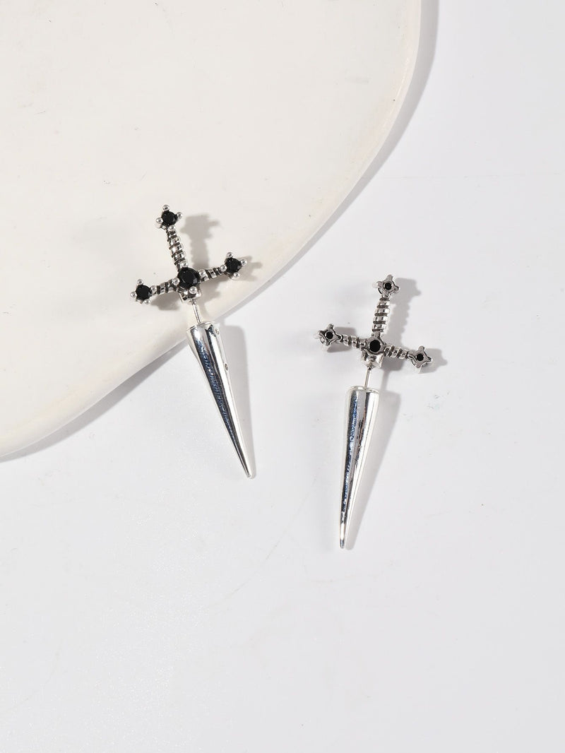 Gothic Sword Dagger Earrings